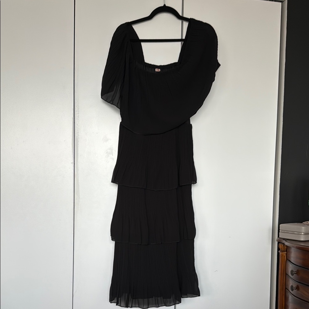 Amazon Black Ruffled Dress
